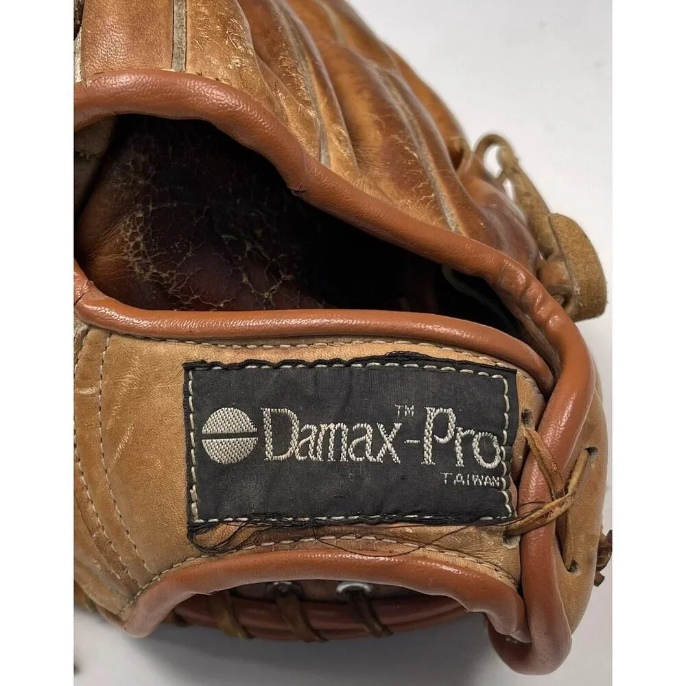 VTG DAMAX-PRO 600 EZ-Catch Pocket Top Grain Leather SOFTBALL GLOVE LHT *Read*